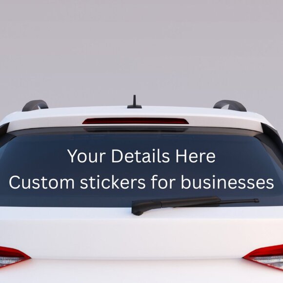 CUSTOM HANDMADE VINYL WINDOW DECALS FOR BUSINESSES - Picture 1 of 1